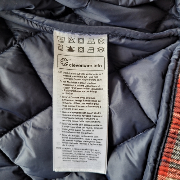 EDC by Espirit Plaid Quilted Zipper Pocket Detail Jacket Lightweight - Picture 10 of 15